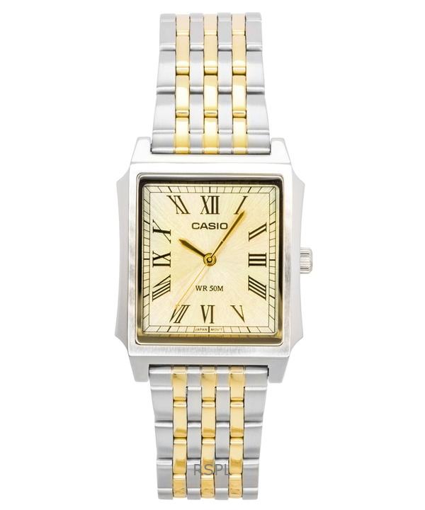 Casio Analog Stainless Steel Gold Dial Quartz MTP-B190SG-9BV Men's Watch
