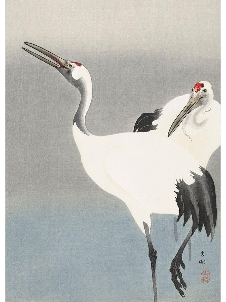 Japan Artist Ohara Koson Classic Artwork Poster Canvas Painting Monkey Goose Flower Birds Wall Art For Living Room Home Decor