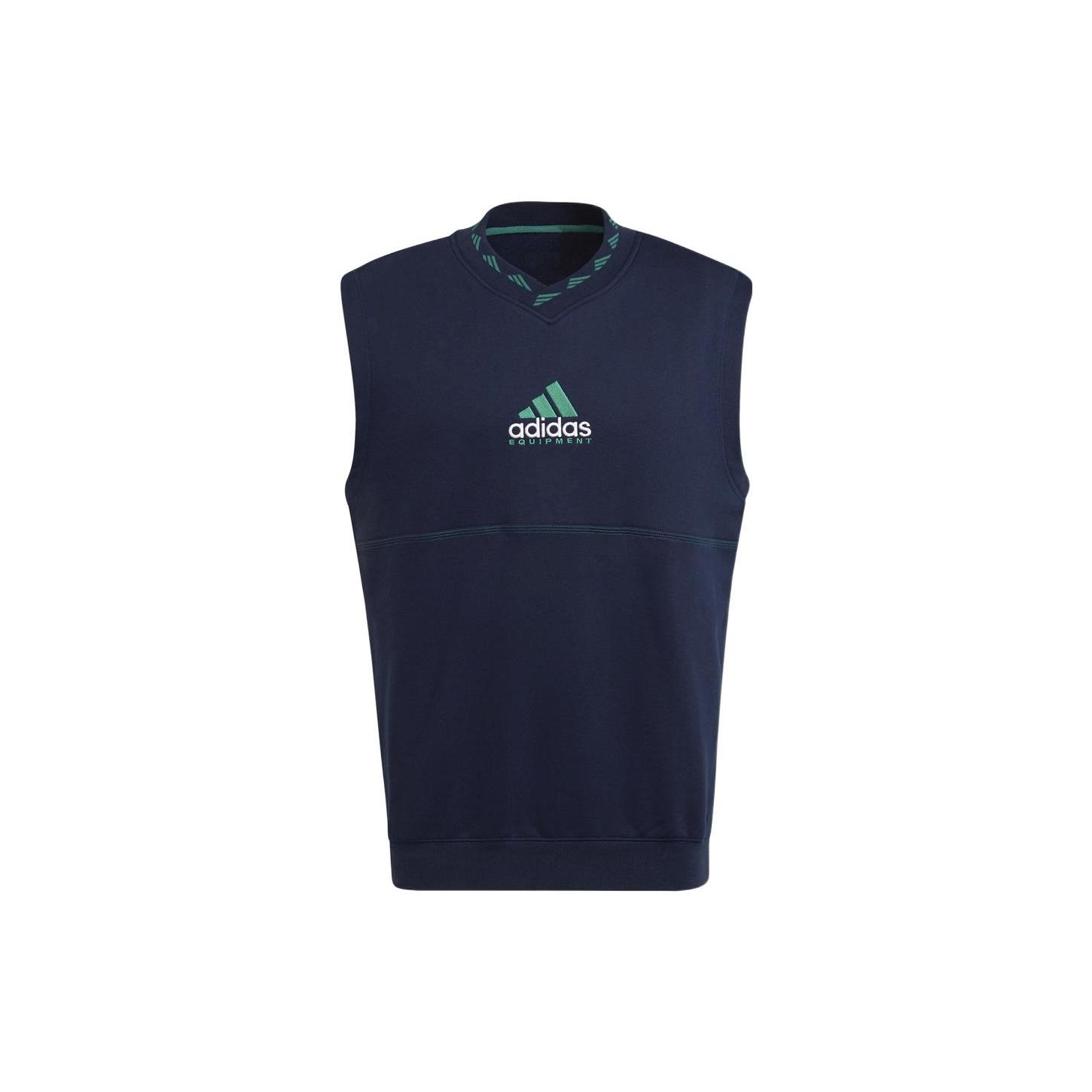Adidas Vests Men s Blue V neck Moderate Other HG8092 XL