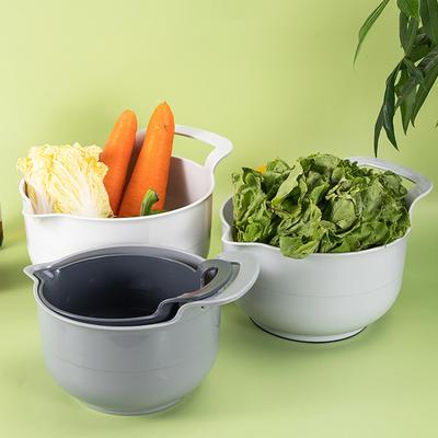 4Pcs Mixing Bowls Set Non-Slip Pour Spout Handle BPA-Free Dishwasher Freezer Safe Salad Bowl for Cooking Baking Prepping Food