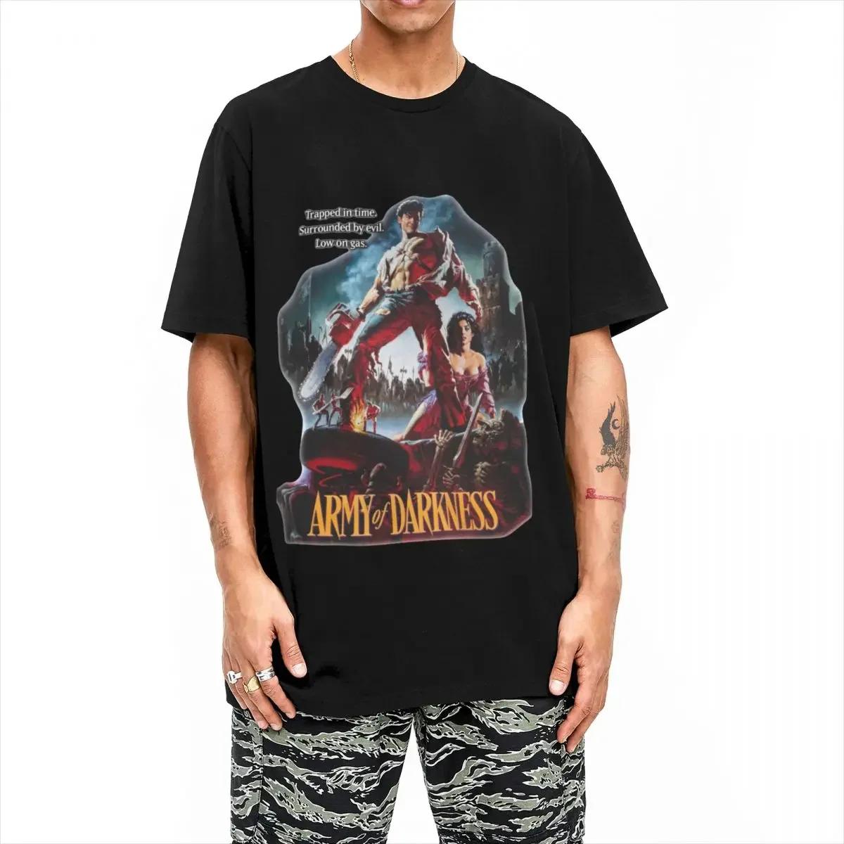 

Army Of Darkness T-Shirt Men Women Evil Dead Horror Fashion Pure Cotton Tees Crew Neck Short Sleeve T Shirts Classic Tops M