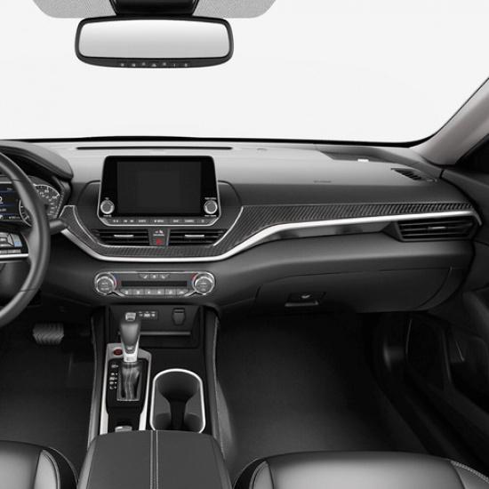 Carbon Fiber Interior Console Dashboard Cover Trim For Nissan Altima