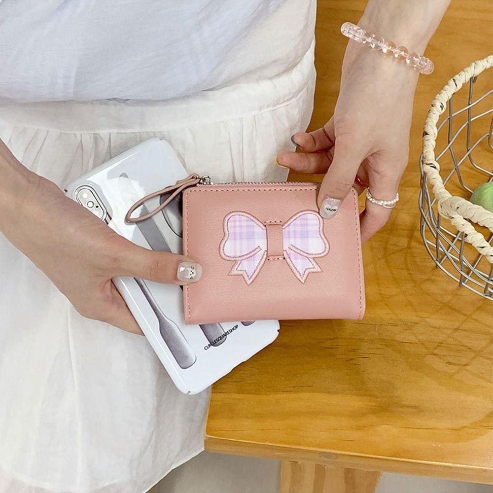 Heart Women's Wallet Short Clutch Purse Korean Fold Wallet  Card Holder