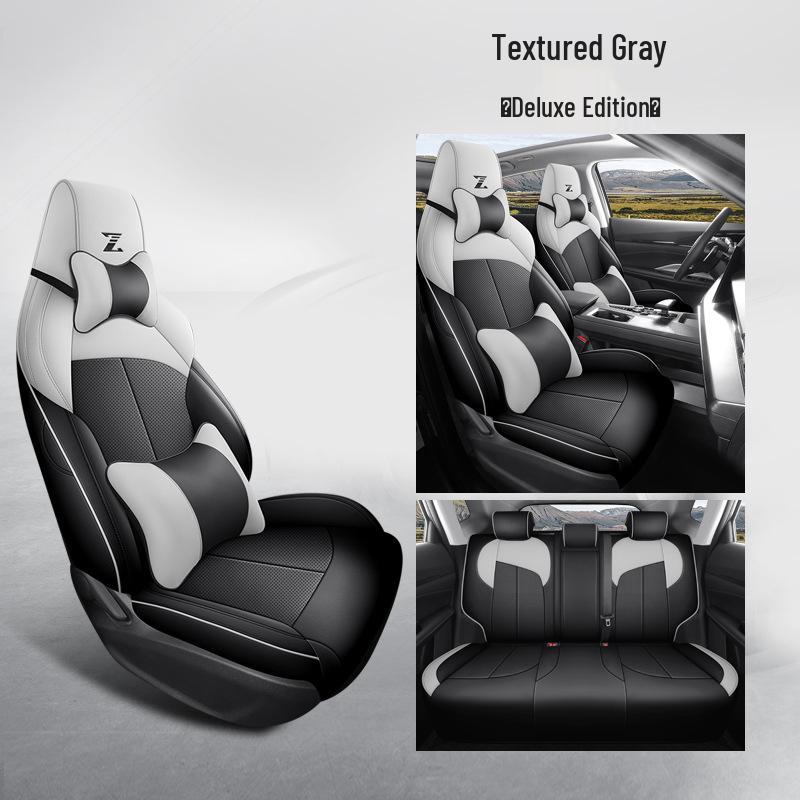Oshan Z6 Universal Full Leather Car Seat Cushion, All-Season Model