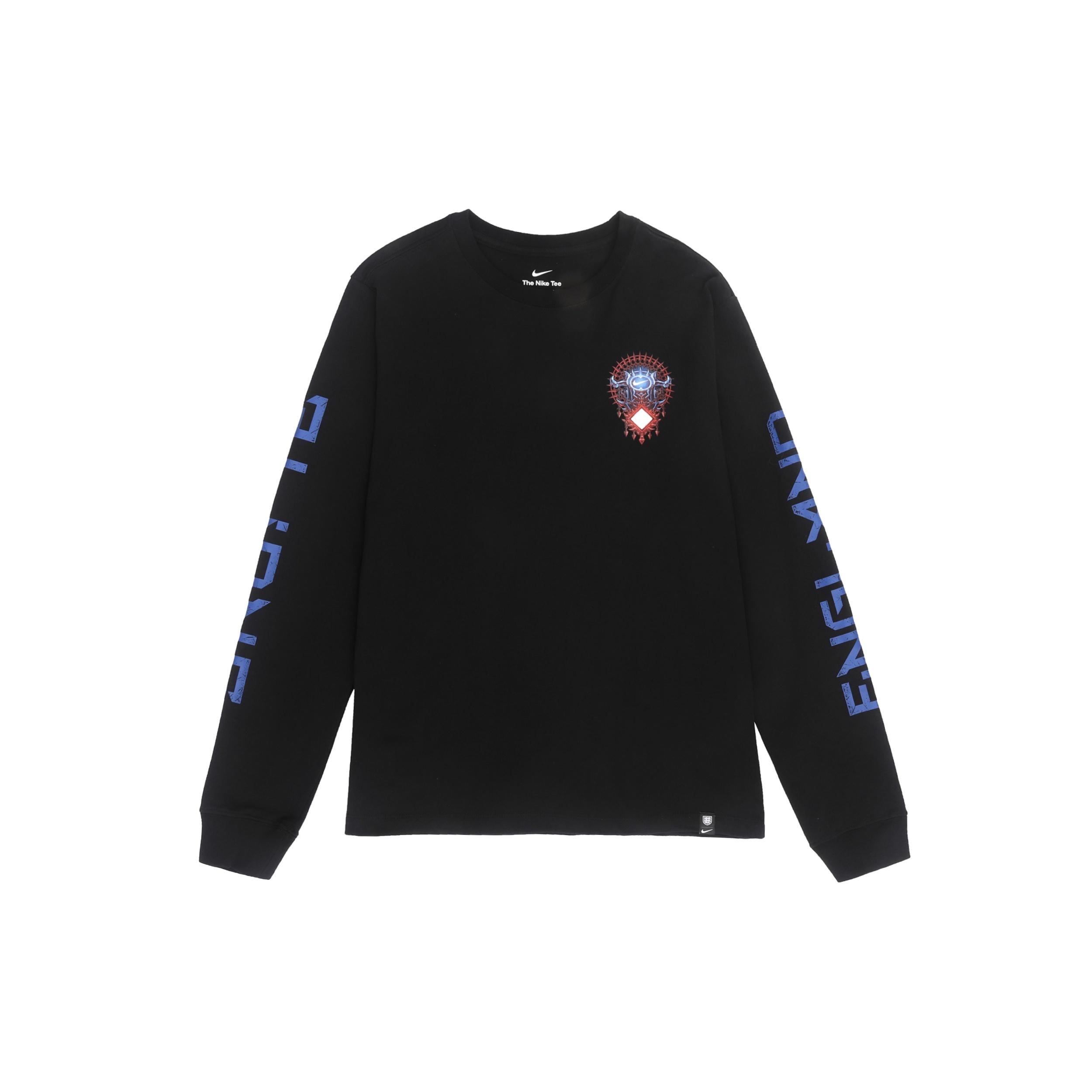Nike England National Team Logo Long Sleeve T-Shirt Black Men s DQ8608-010 M
