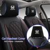 Car Accessory Seat Headrest Cover Auto Pillow Case Cushion Neck Cover For Civic Fit Jazz Accord Pilo CRV Odyssey HRV Mugen