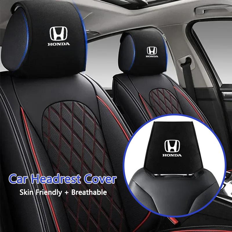 Car Accessory Seat Headrest Cover Auto Pillow Case Cushion Neck Cover For Honda Civic Fit Jazz Accord Pilo CRV Odyssey HRV Mugen