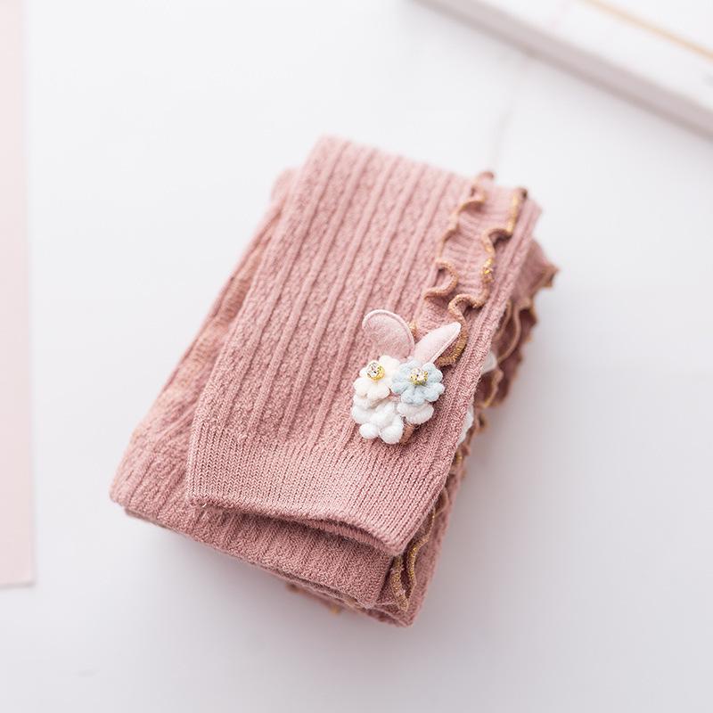 Cute Cotton Baby Leggings: Spring/Autumn Thin Style Footed Tights for Small/Medium Kids