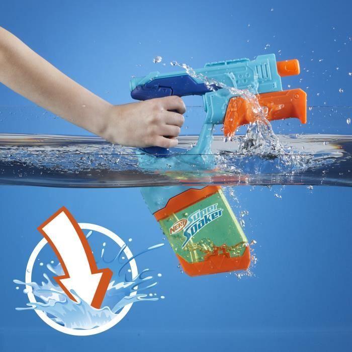 Nerf Dunk-Fill, Pack De 2 Pistolets À Eau, Réservoirs À Remplissage Instantané Facile, Jouets D'eau, Super Soaker, Dès 6 Ans