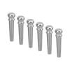 6Pcs Acoustic Guitar String Nail Bridge Pins Pegs Fixed Cones Parts Replacement GL28Silver