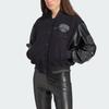 Adidas Originals Oversized Collegiate Printed Sports Jacket Women Jacket Black IX6968