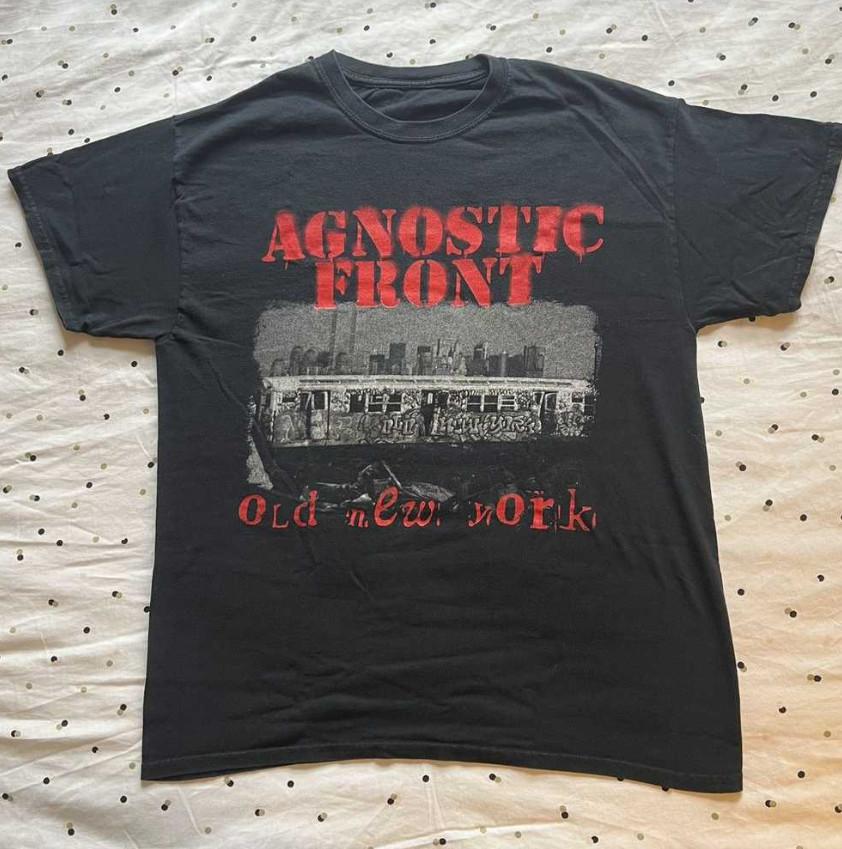Vintage Agnostic Front band Album Short Sleeve T-Shirt Full-Size UU1520 S