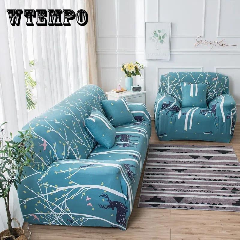 

Эластичные клетчатые чехлы на диван для гостиной, 1/2/3/4 сиденья, чехол для дивана, домашний противоскользящий чехол для дивана, кресла 3 seaters