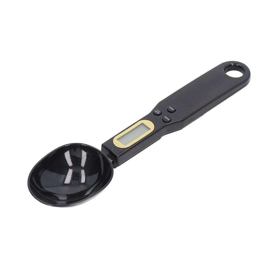 Food Scale Spoon Digital Black Ingredient Weighing Spoon Scale with Electronic Screen for Kitchen