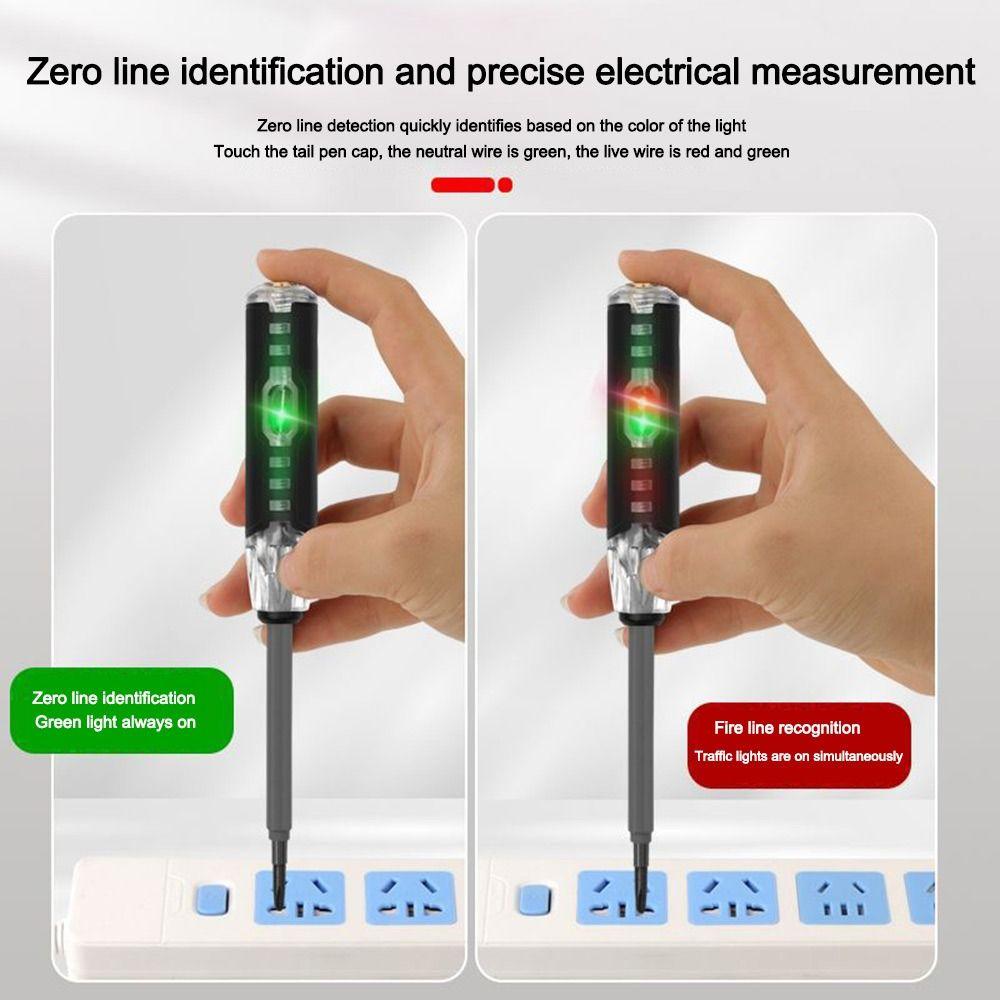 High Brightness Electricity Tester Pen Multifunctional Electricity Tester Screwdriver