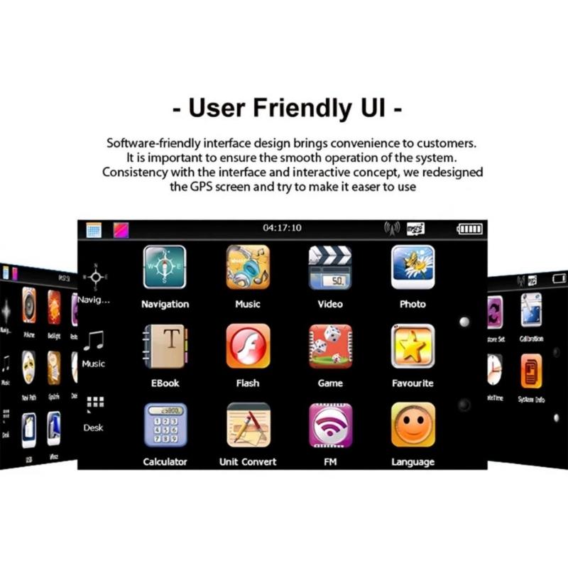 7inch GPSs Navigation For Car And Truck With Life North US Maps Updates And Card Slot