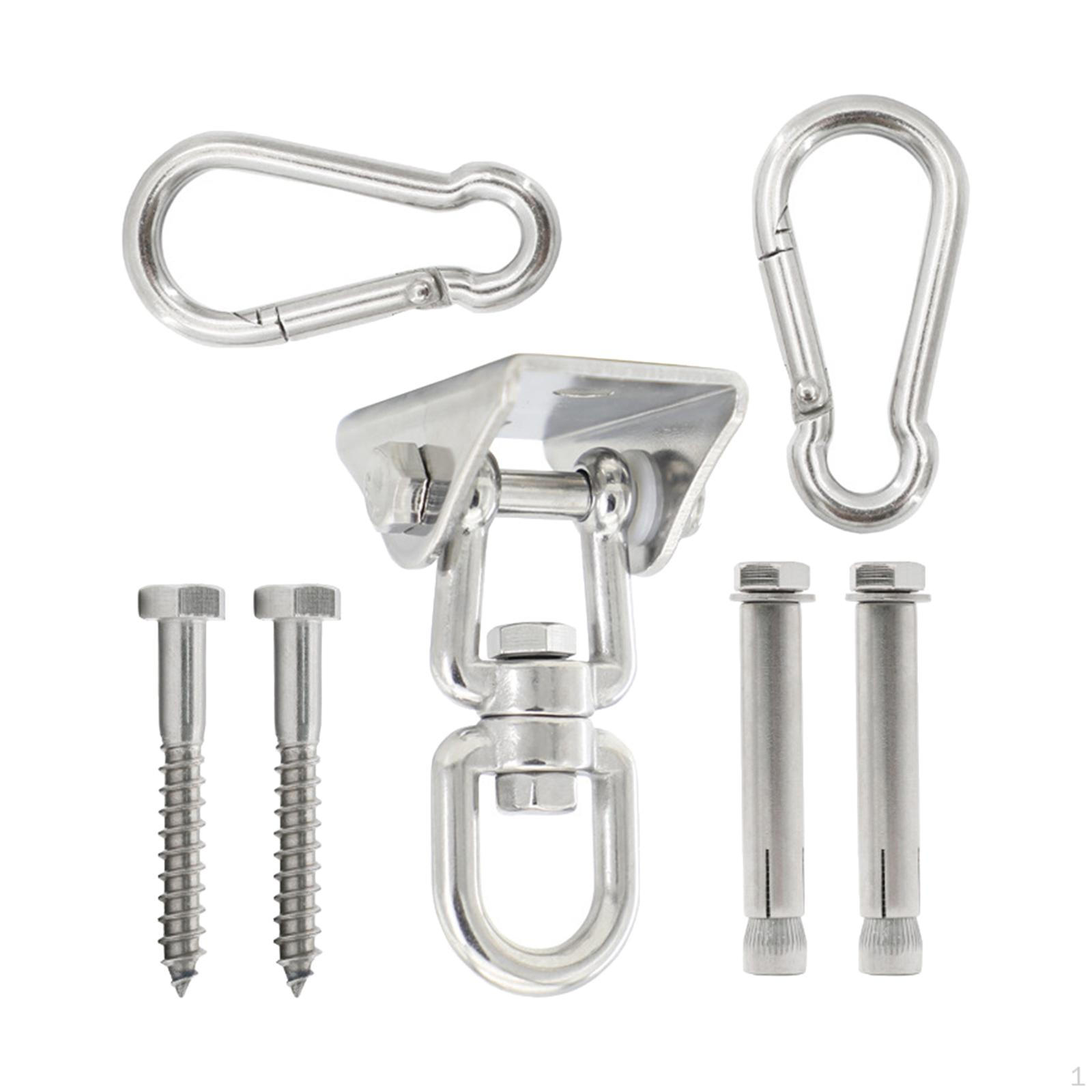 

304 Stainless Steel Swing Hanger for Ceiling Wooden Porch Hanging , Hooks Degree Rotate StyleC