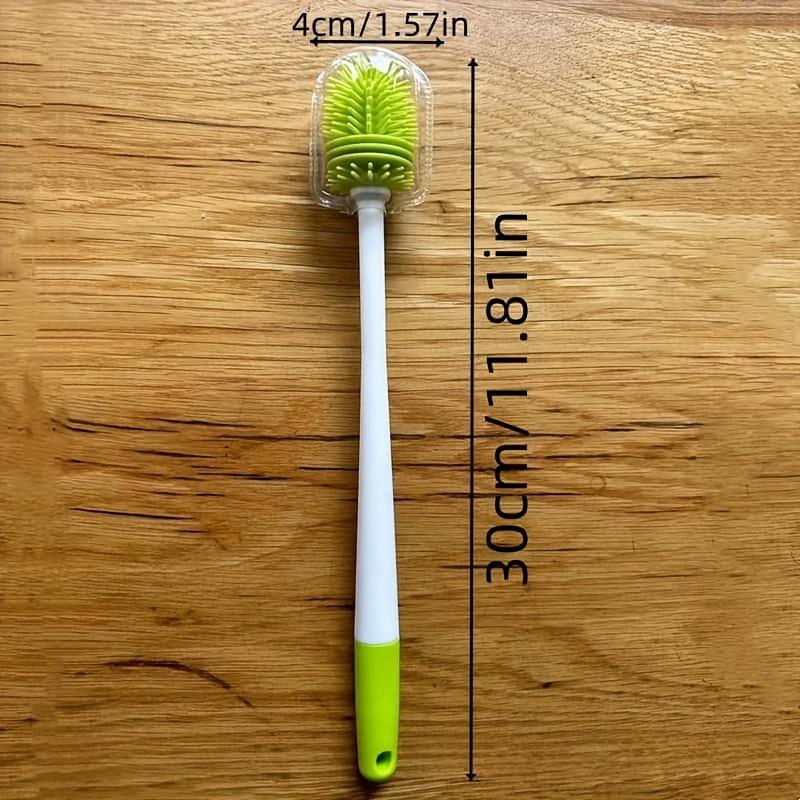 1pc Long Handle Cleaning Brush - Heavy-Duty, Non-Slip Grip for Narrow Bottles, Wine, Beer, Thermos,Sports - Kitchen, Bar,Party - Durable Plastic Brush