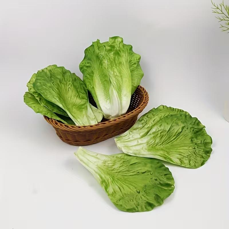 Realistic Artificial Lettuce Simulation Vegetable Models Ideal For Restaurant Displays, Pography Props, And Home Decorations