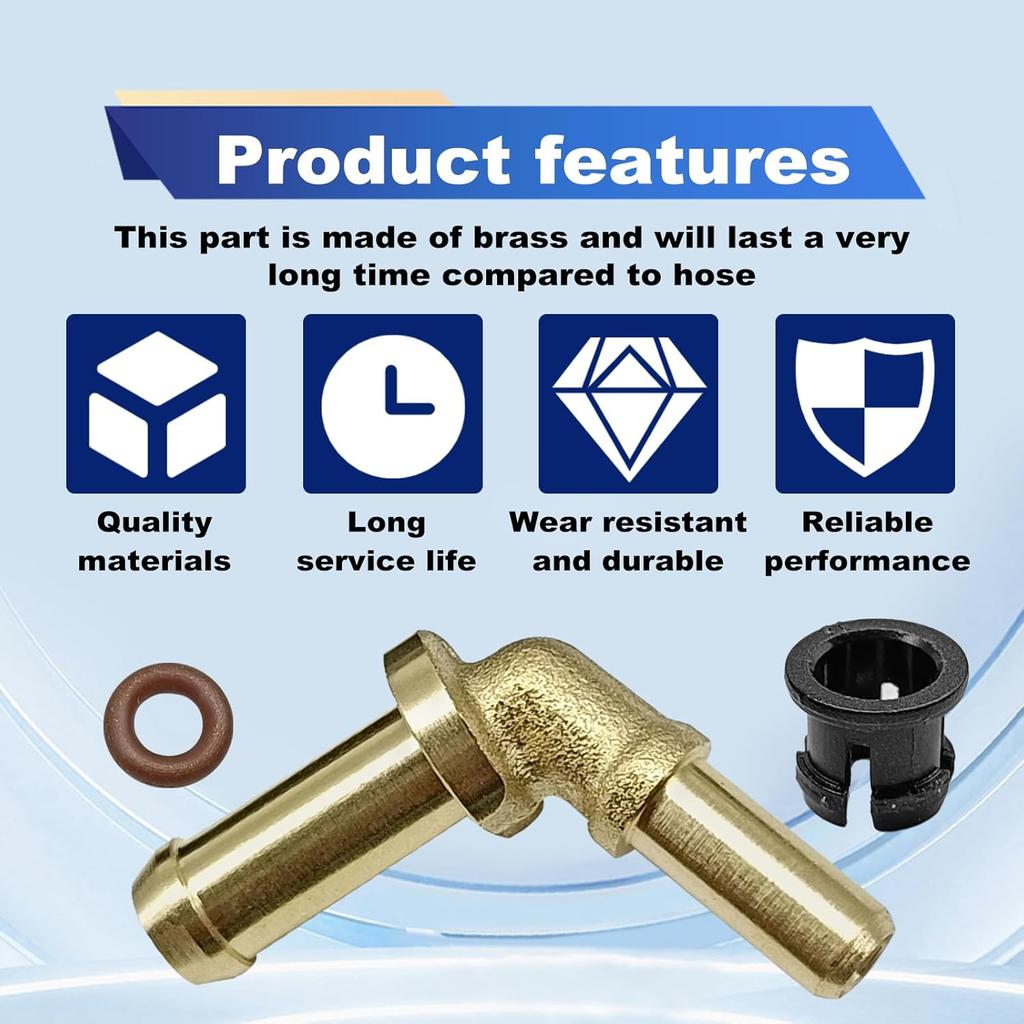 Car Thermostat Outlet Hose Connector Water Outlet Hose Connector Kit LR049990 Compatible with Jaguar XF 2010-2012,XJ 2011-2013,XK 2010-2015 Land