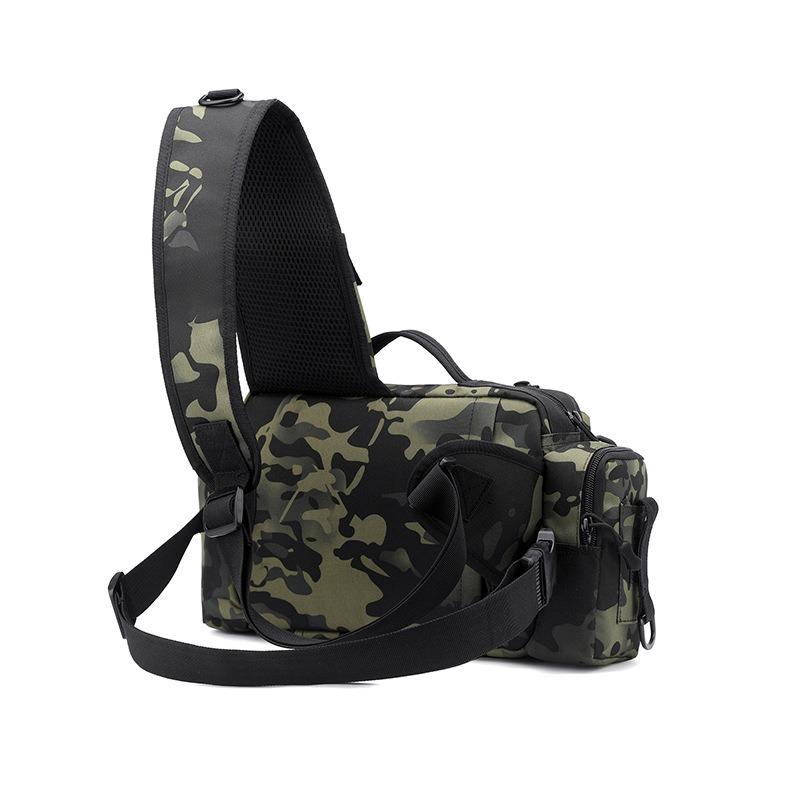 Multifunctional Casual Luya Bag Chest Bag Waist Bag Outdoor Shoulder Crossbody Bag Fishing Rod Bag Equipment Fishing Bag Back