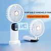 Mini Handheld Fan Foldable Portable Neck Hanging Fans 5 Speed USB Rechargeable Fan with Phone Stand Small Travel Camping Handfan