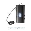 Wireless Bluetooth-compatible 6.0 Lavalier Headset Featuring 30 Hours Call Time 50 Hours Music Playbacks Vibration Alert for Business
