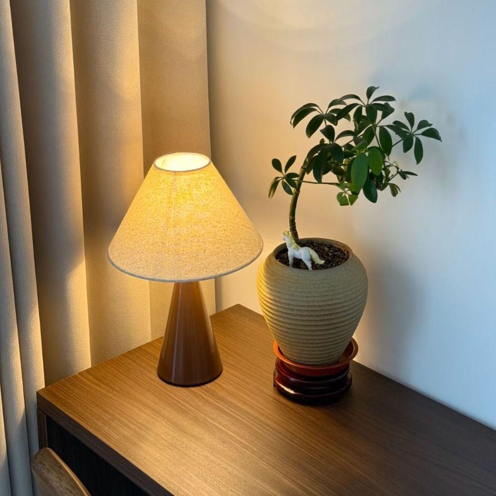 Mid-Century Style Printed Table Lamp Nordic Minimalist Desk Lamp Night Light Bedside Table