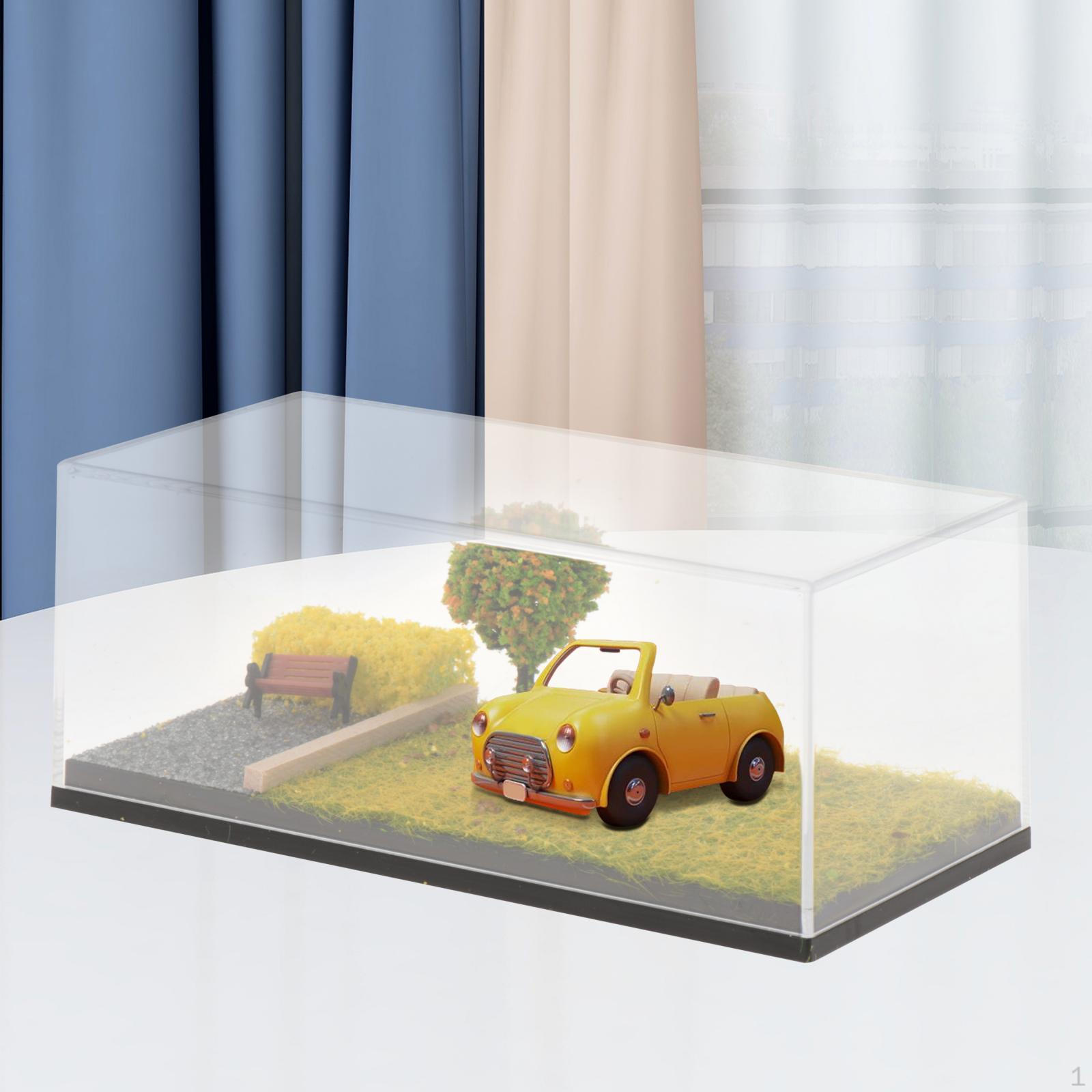 

1/64 Литая под давлением Витрина для автомобилей, Сцена парковки, Витрина, Кейс для DIY диорамы autumn scene