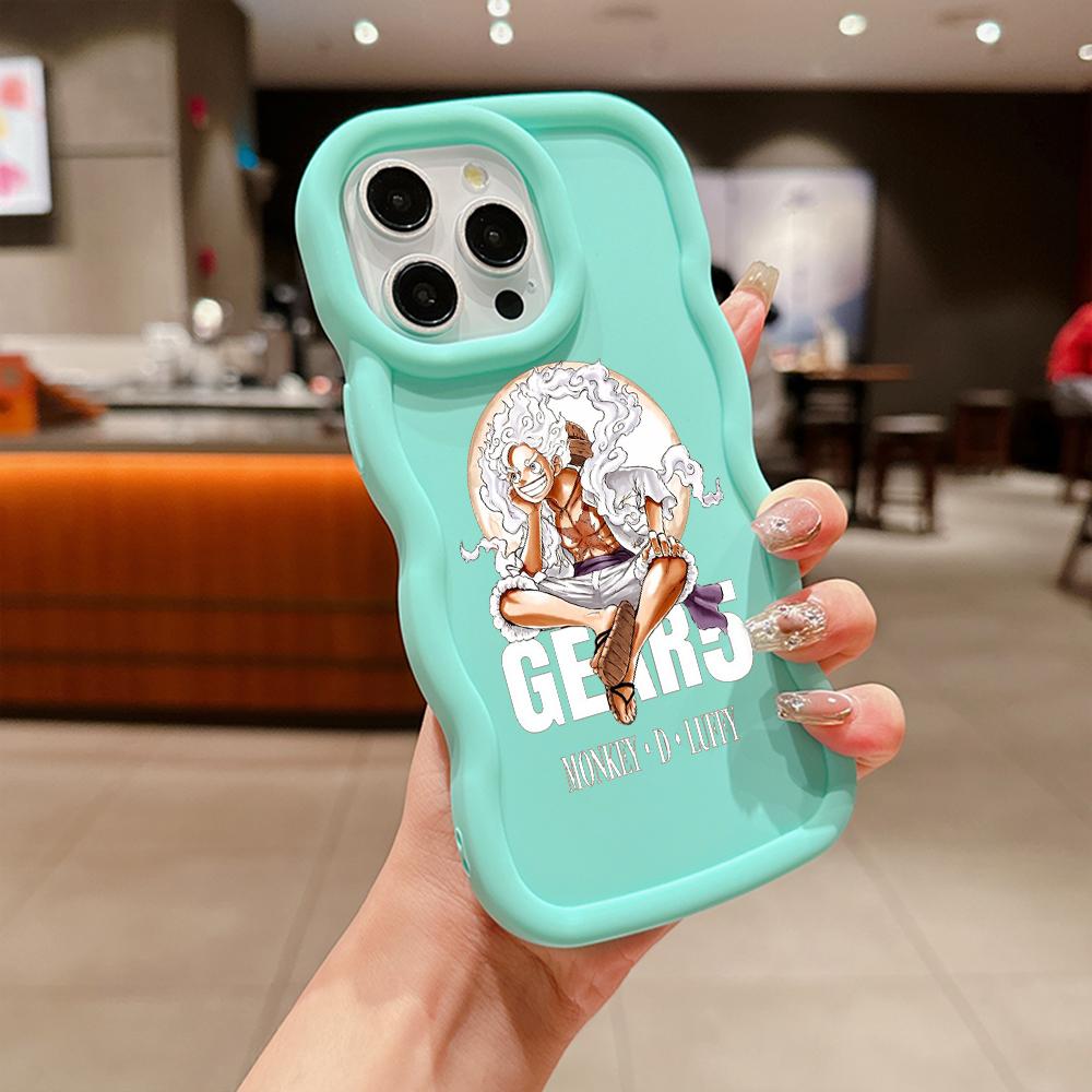LZ28 One Piece Luffy Gear 5 Silicone Phone Cases for Samsung A15 A16 S23 FE S24 Ultra A34 A54 A14 A55 Motorola G32 E14 OnePlus Soft Cover