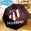 Custom Name Umbrella Atletico Crest Umbrella 8-Frame for Travel, Camping, Casual Lightweight Portable, Essential for Family Gifts