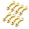 8 Pcs Double Lobster Clasp Double End Design Necklace Clasps and Closures Extender Double Opening Jewelry Clasps