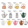 1:12 Scale Dollhouse Kettle Miniature Teapot Mini Watering Pot Doll Accessories Scene Model Dolls House Furniture Playing Gift