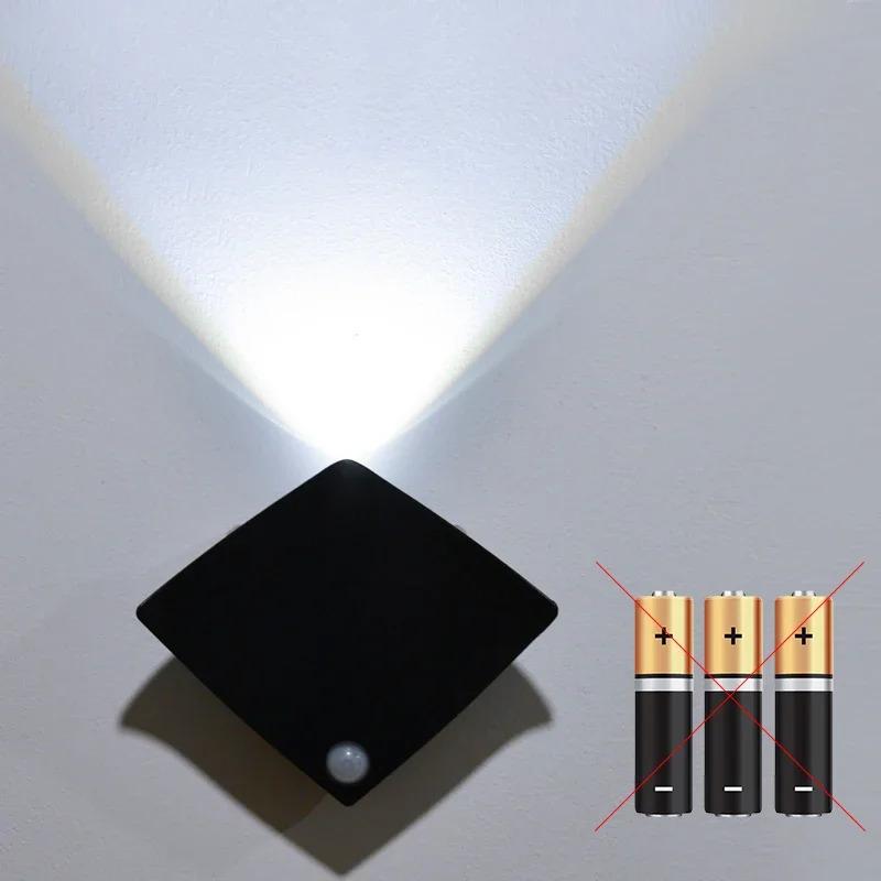 

Night Light Motion Sensor Night Lights Rechargeable Wall Sconces Magnetic Wall Lights Devil Fish Wall Lighting for Bedroom Stair black