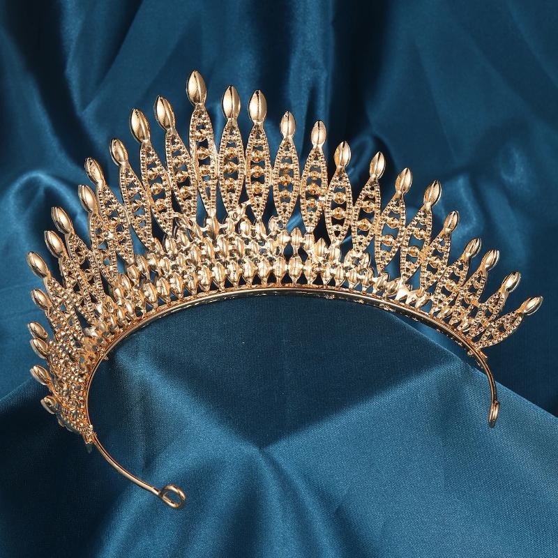 

AB Gold Crown for Women Wedding Tiara for Bride Queen Crown Crystal Tiaras and Crowns for Women Royal Princess Quinceanera Headp