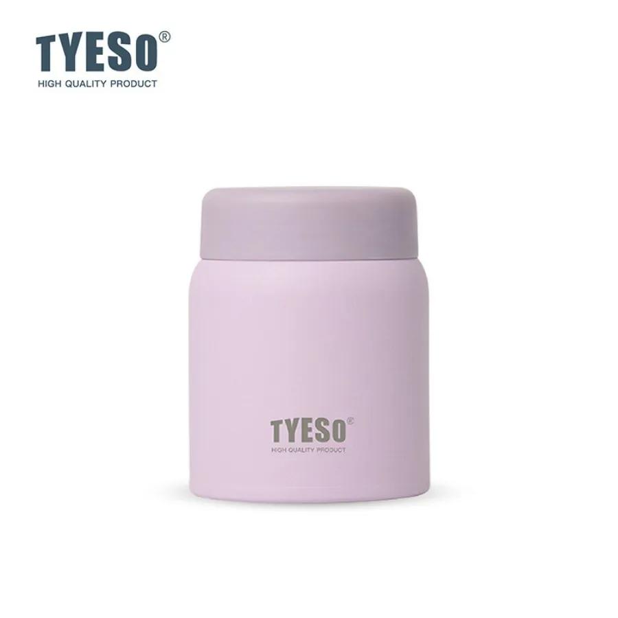 Tyeso 220ml Cute Thermoses Compact Vacuum Flask Frosted Stainless Steel Portable Thermal Cup Stylish Leak-Proof Daily Essential