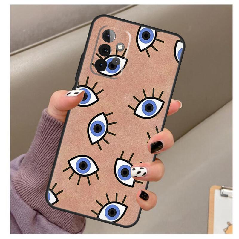 Lucky Eye Blue Evil Eye Print Case For Samsung Galaxy A32 A52 A12 A22 A16 A26 A36 A56 A06 A55 A35 A15 A54 A34 A14 A13 A53