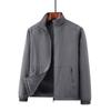 Winter new fleece thickened jacket men's windproof warm jacket large size medium and green stand-up jacket