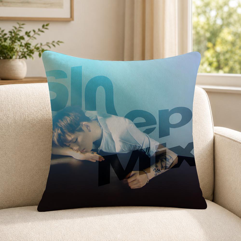 Rapper ZZICO Cushion Cover Soft Short Plush SkinFriendly Cushion Case for MultiScene Use