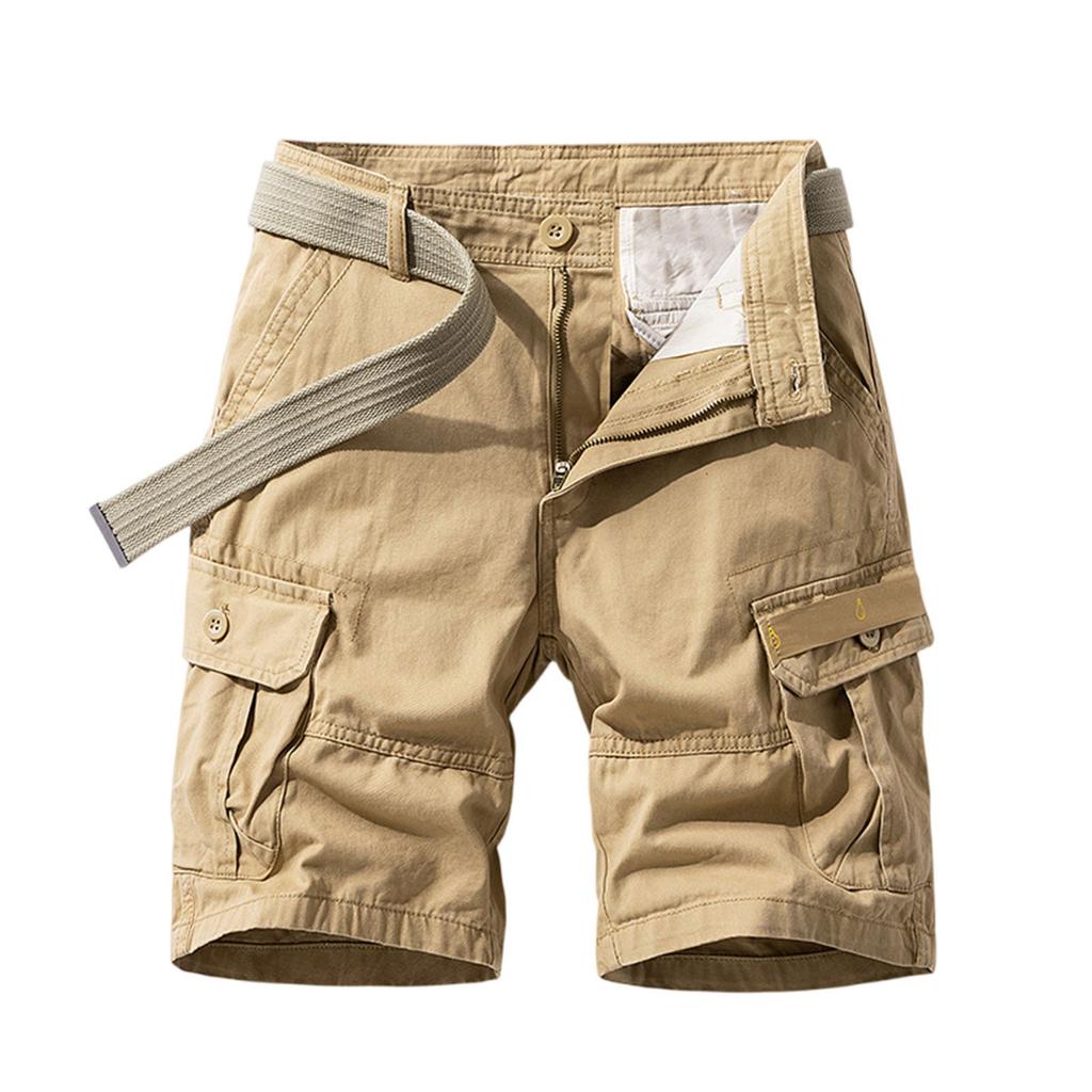 Herren Cargo Shorts Outdoor Casual Relaxed Fit Baumwolle Militärshorts mit mehreren Taschen
