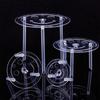 12 Pieces Plastic White Sticks Dowel Rods  in Cake Stands and 4 Pieces Cake Separator Plates for Tiered Cake Stacking