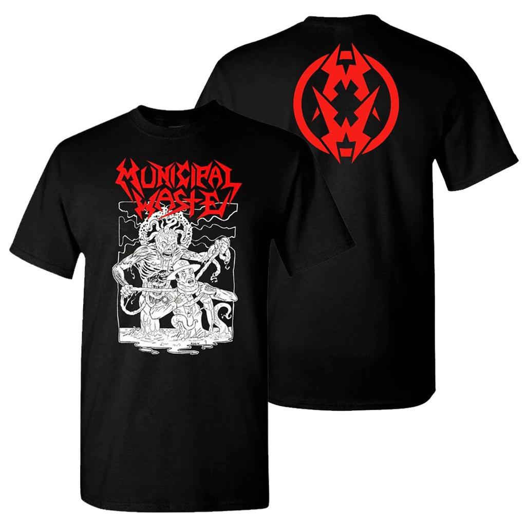 Municipal Waste Thrash Band Graphic Cotton T-shirt Unisex Men Women Fans Essentials Short Sleeve Tops Fashion Brand Summer Tee
