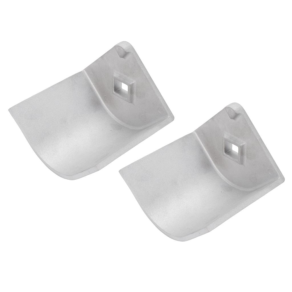 2PCS Pontoon Boat Aluminum Corner   for 90 Degrees  Rounded Corner 3-3Celsius4in To 3-13Celsius16in Height 3-1Celsius4in To 3-5Celsius16in Top Width