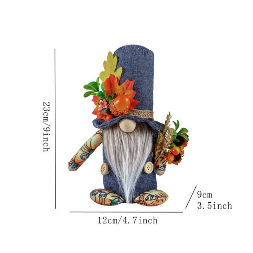 Standing Sunflower Gnome Doll Fall Gnome Maple Leaf Faceless Doll  Fall Gnome Butterfly Gnome