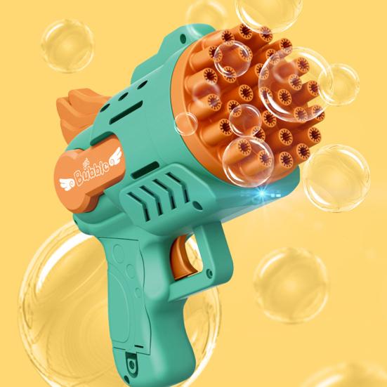 1 Set Bubble Toy with Light Creative Individuality Multi Holes Design Bubble Blowing Toy for Entertainment
