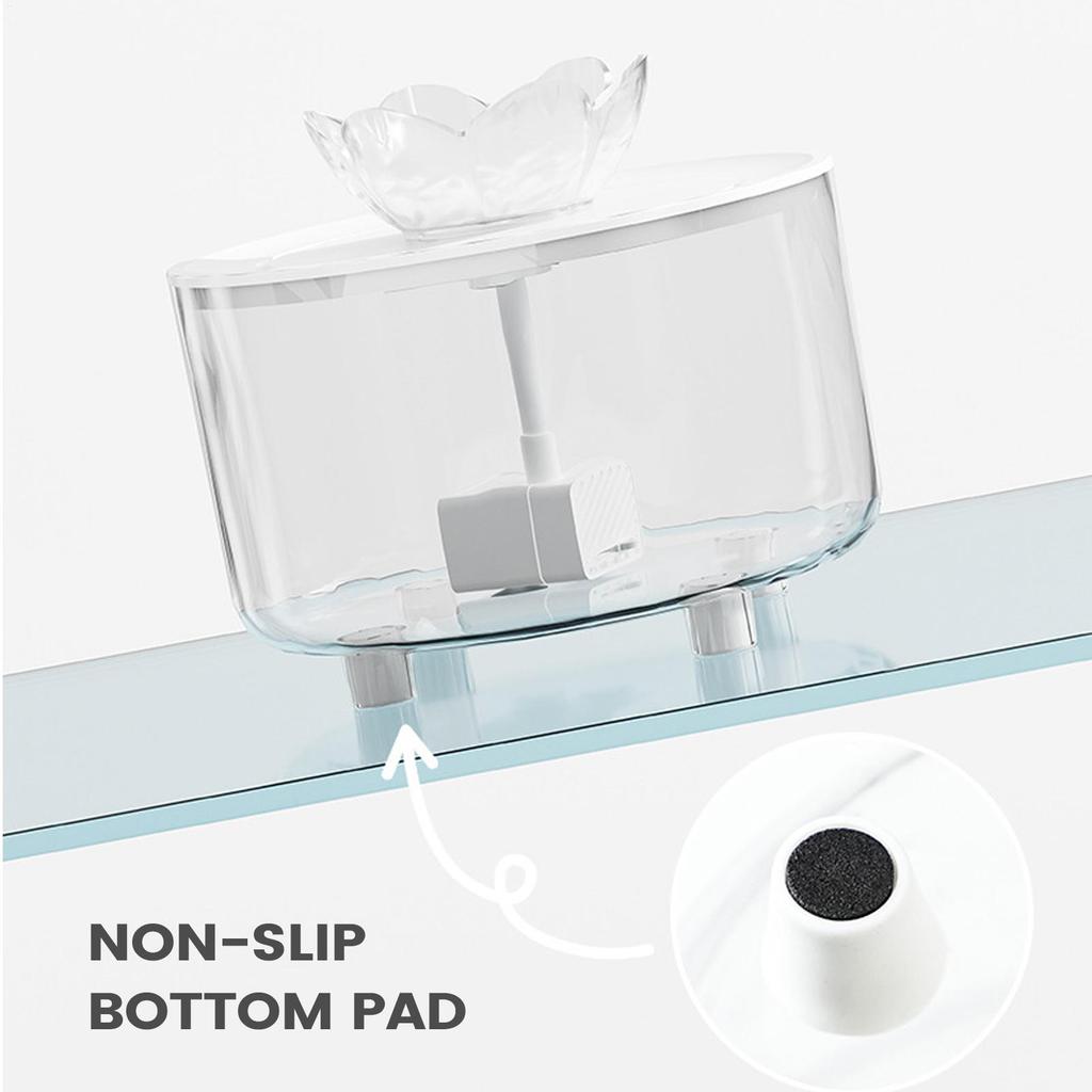 Cat Water Fountain USB Electric Low-Noise Automatic Cat Water Dispenser For Small Medium Large Breeds Bedroom Balcony Garage