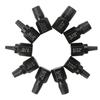 10Pcs Screw Extractor Set Hexagonal Head Multi-Spline Easy Out Bolt Extractor Tool Damaged Screw Remover