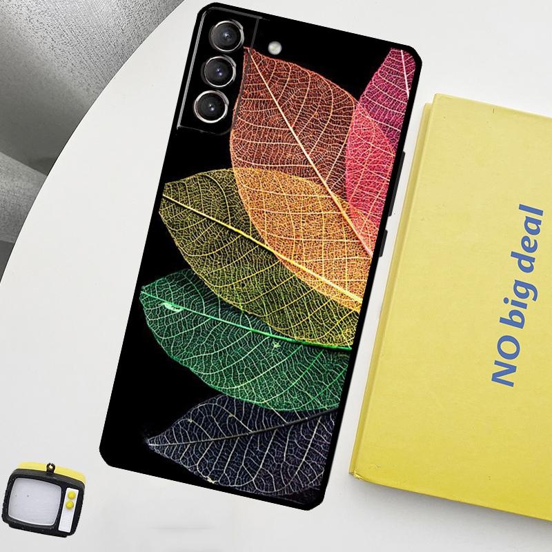 Colorful Leaves Phone Case For Samsung Galaxy S25 Ultra S20 S21 S22 S23 Plus S24 Ultra S9 S10 S25 FE Cover