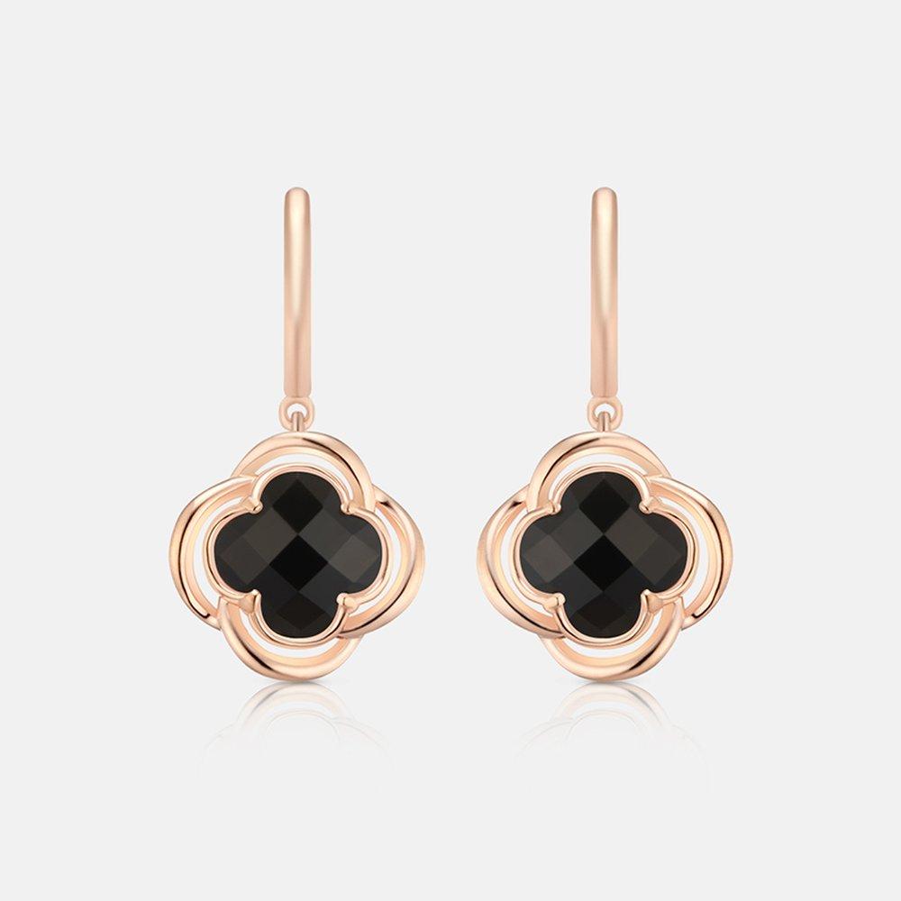 La Rosa Sterling Silver Rose Earrings A243Se0226Rpz
