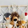 Versatile 3 Layer Toy Storage Net Shelf Stuffed Animal Storage Hammock for Kids